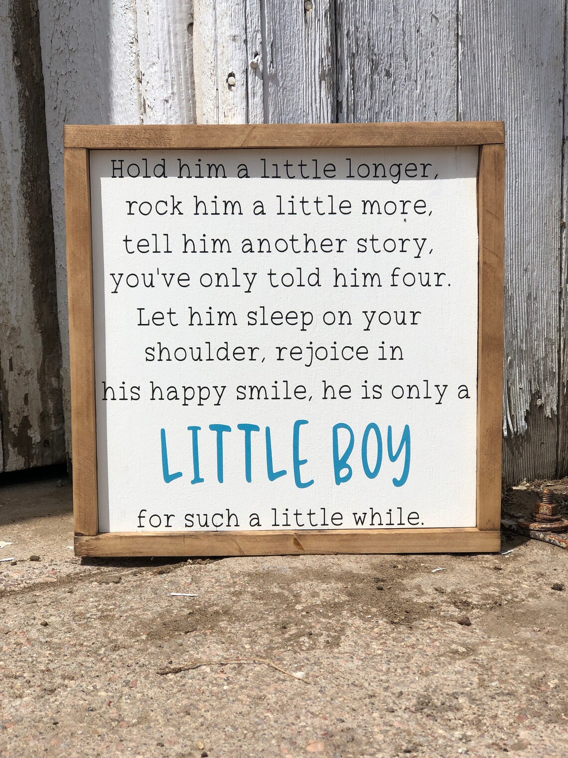 Little Boys Boys Nursery Vinyl Wood Sign Etsy