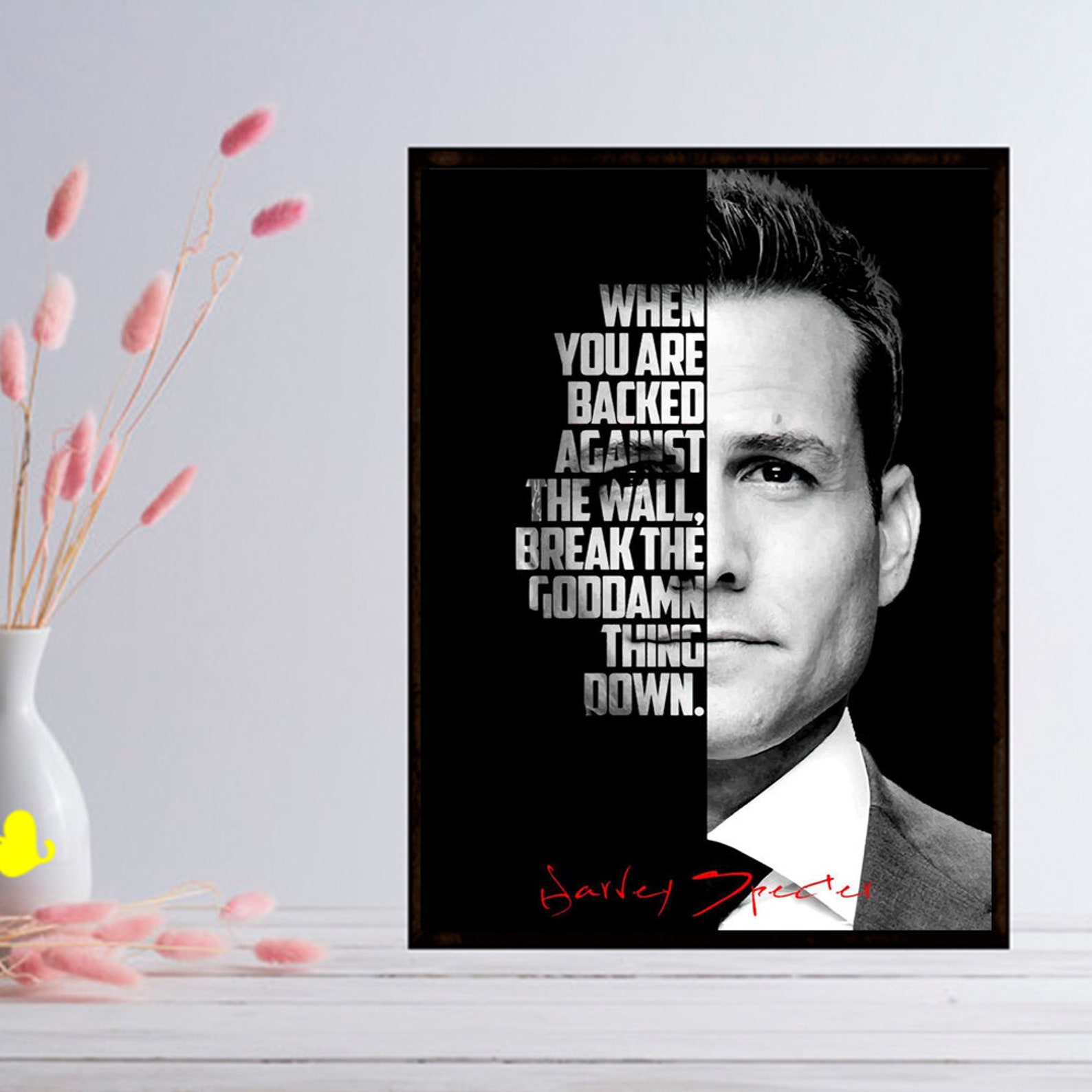 Harvey Specter Quotes Poster Wall Art Home Decor No Frame Etsy
