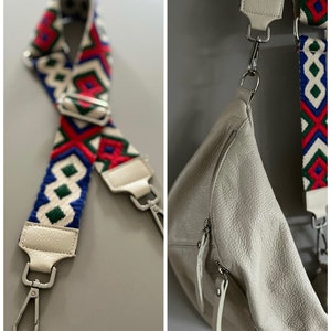 Belt strap interchangeable strap silver bag strap strap band bags bagstrap leather light beige interchangeable strap bag strap wide strap