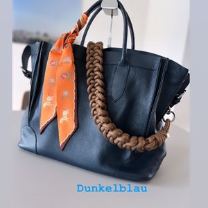 DailyBag personalisierte Damen Handtasche Schultertasche orange schwarz taupe blau Cognac Ledertasche Tasche Mit Ledergurt ohne Stoffgurt 画像 7