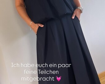 Traumhafter Faltenrock Rock 36 38 40 MaxirocK  navy grau