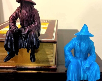 Estatuilla de mago de fantasía