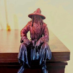 Estatuilla de mago de fantasía