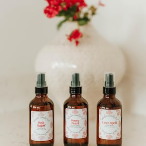 VALENTINE&#39;S DAY/Mother&#39;s Day Room + Linen Sprays, Authentic Room Spray Scents, Pan Dulce, Leather Room Spray, Pink Sugar, Volume 4 fl oz