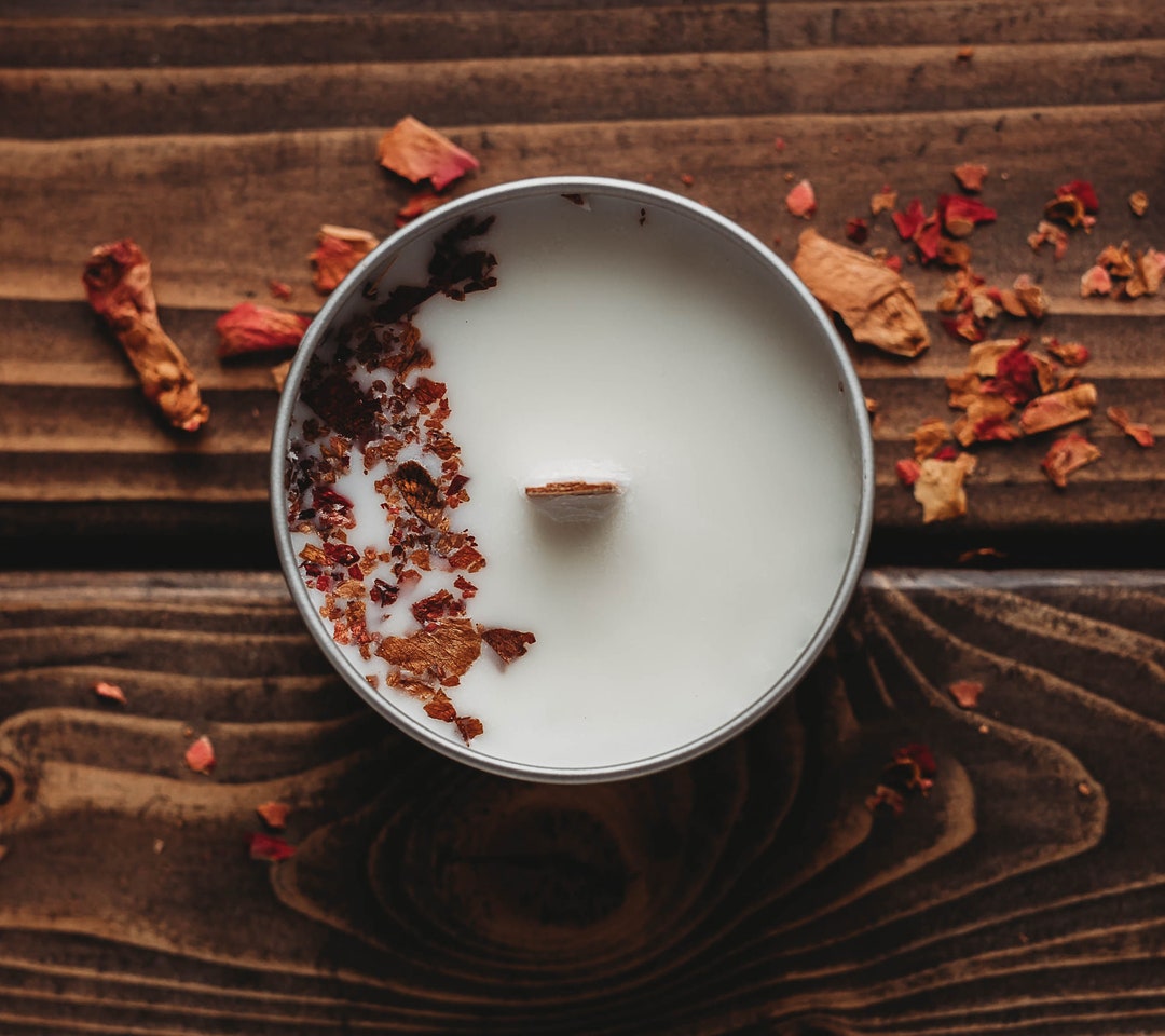 Candle Tins With Lid/soy Wax/recyclable Tins Holiday Candle, Birthday Candle, Wedding Candle