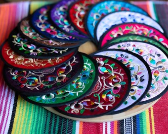 Round Embroidered Cloth Coasters Vintage Ethnic Floral Coasters Teacup Mat Absorbent Coaster Drinks Coasters Bar Coasters Cup beige Round Embroidered Cloth Coasters Vintage Ethnic Floral Coasters Teacup Mat Absorbent Coaster Drinks Coasters Bar Coasters Cup beige