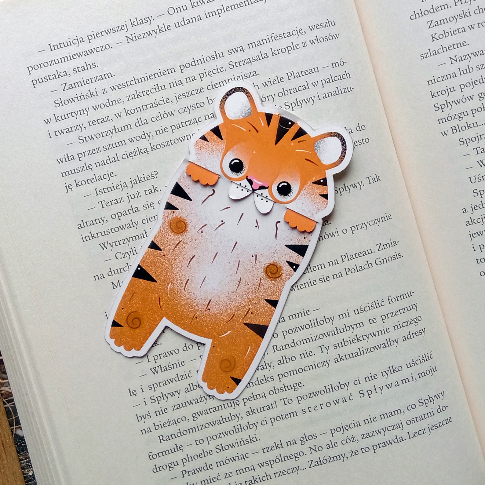 Cute tiger bookmark for children  Etsy