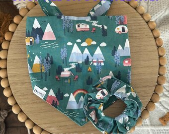 Yosemite Bandana | Mountains and Campers Tie On Bandana