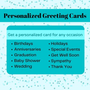 Personalized Greeting Cards for any special occasion | Etsy