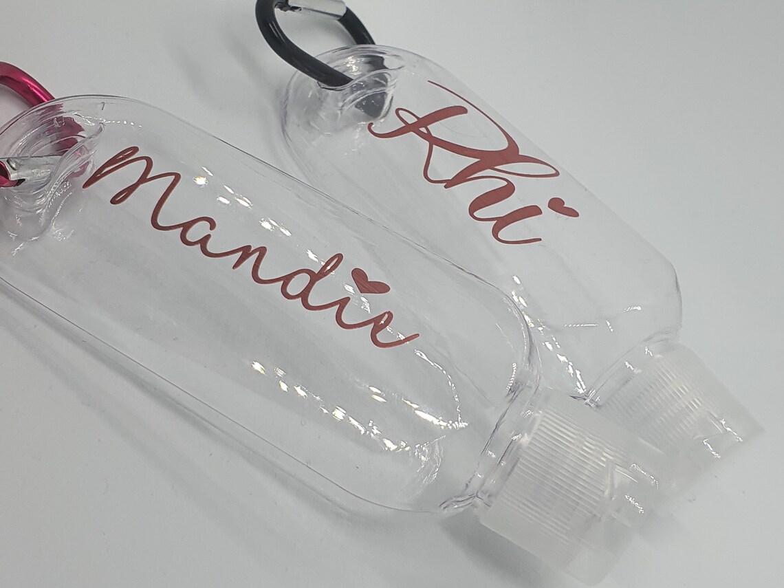 Personalised Hand Sanitiser Bottles. Etsy