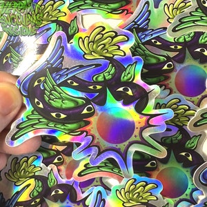 Dark Eclipse Angel Holographic sticker image 1