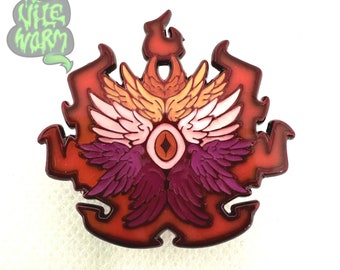 Lesbian Pride Angel Enamel Pin | LGBT+ Angels