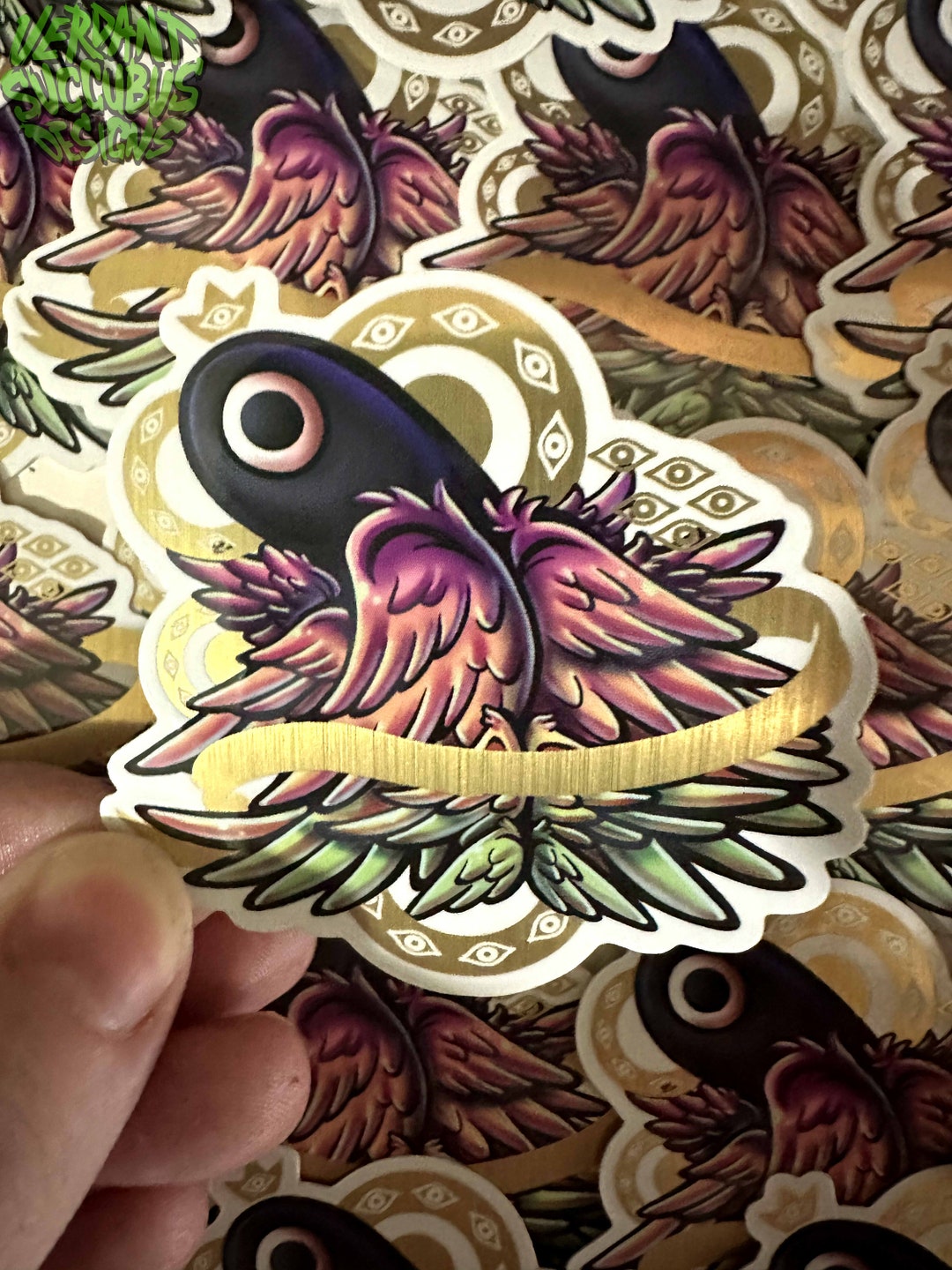 The Watcher | Metallic Vinyl Sticker - Etsy