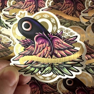 The Watcher | Metallic Vinyl Sticker