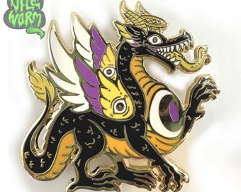 Nonbinary Pride Angel Enamel Pin | LGBT+ Angels