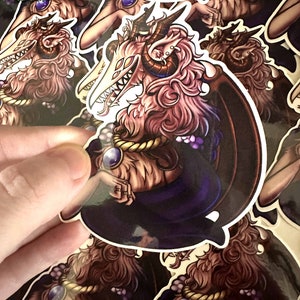Le roi démon Néron | Sticker vinyle translucide