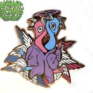 Bigender Pride Angel Enamel Pin | LGBT+ Angels