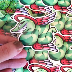 LEGACY | Abrosexual Pride Angel Glossy Vinyl Stickers | LGBT+ Angels