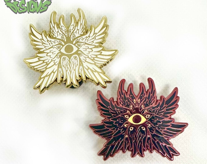 Sparkle Seraphim Enamel Pin Etsy