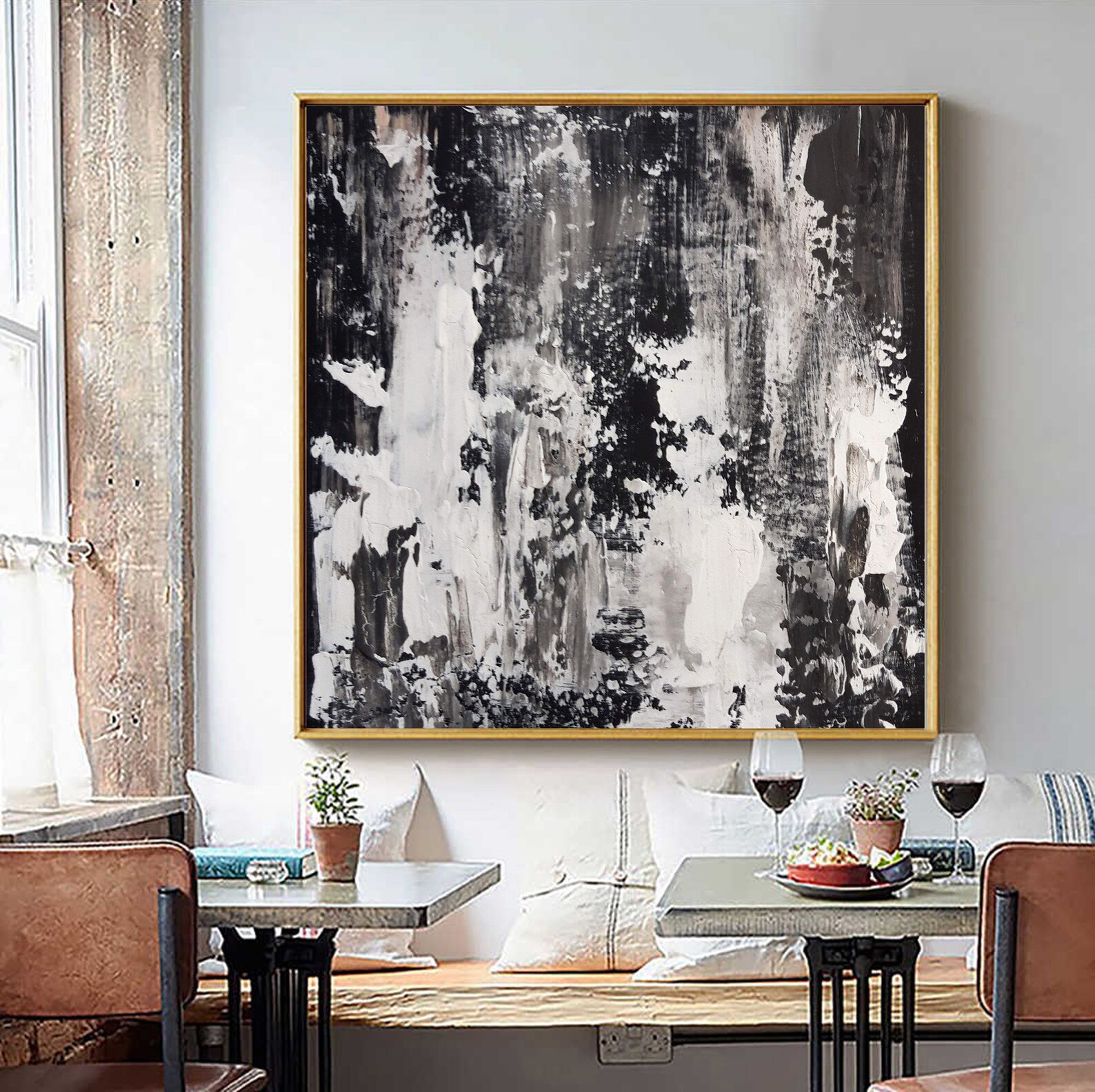 huge black and white wall art