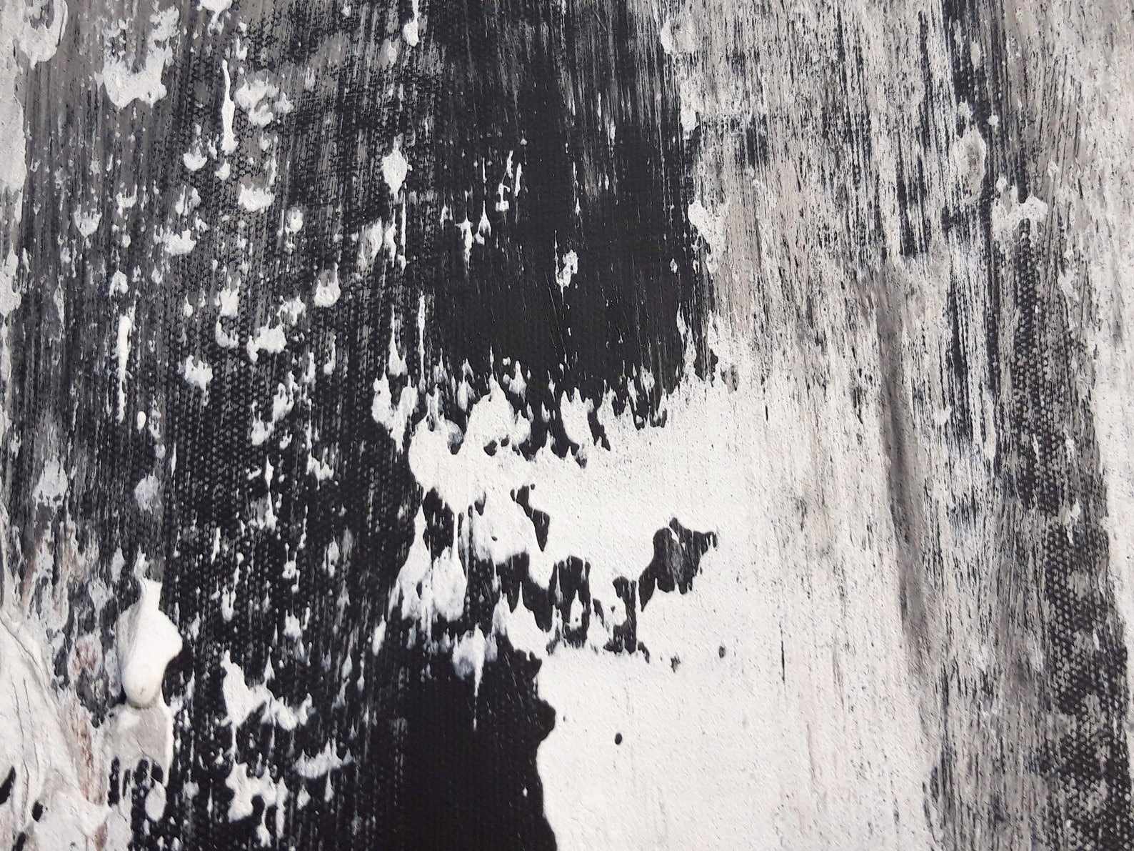 Large Black and White Wall Art Textured Wall Art Huge Canvas Etsy