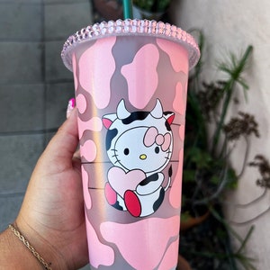 Kawaii Kitty Bling Lid Cup