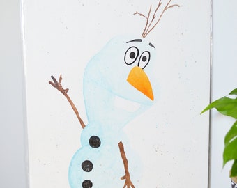 Olaf in Watercolor, to be framed