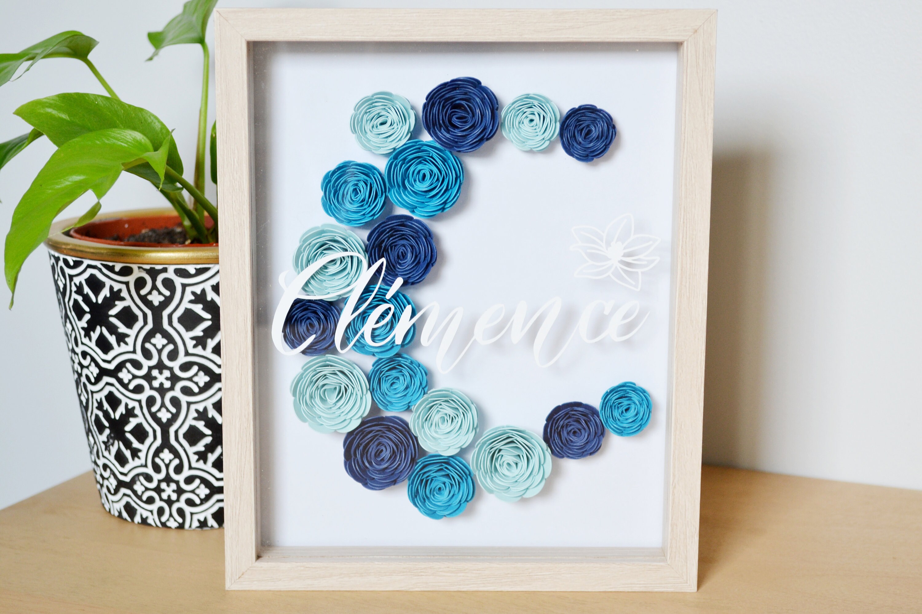 Cadre Prénom à Personnaliser. 8 Coloris Disponibles