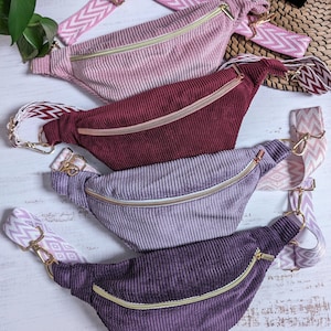 Sac Banane en velours côtelé