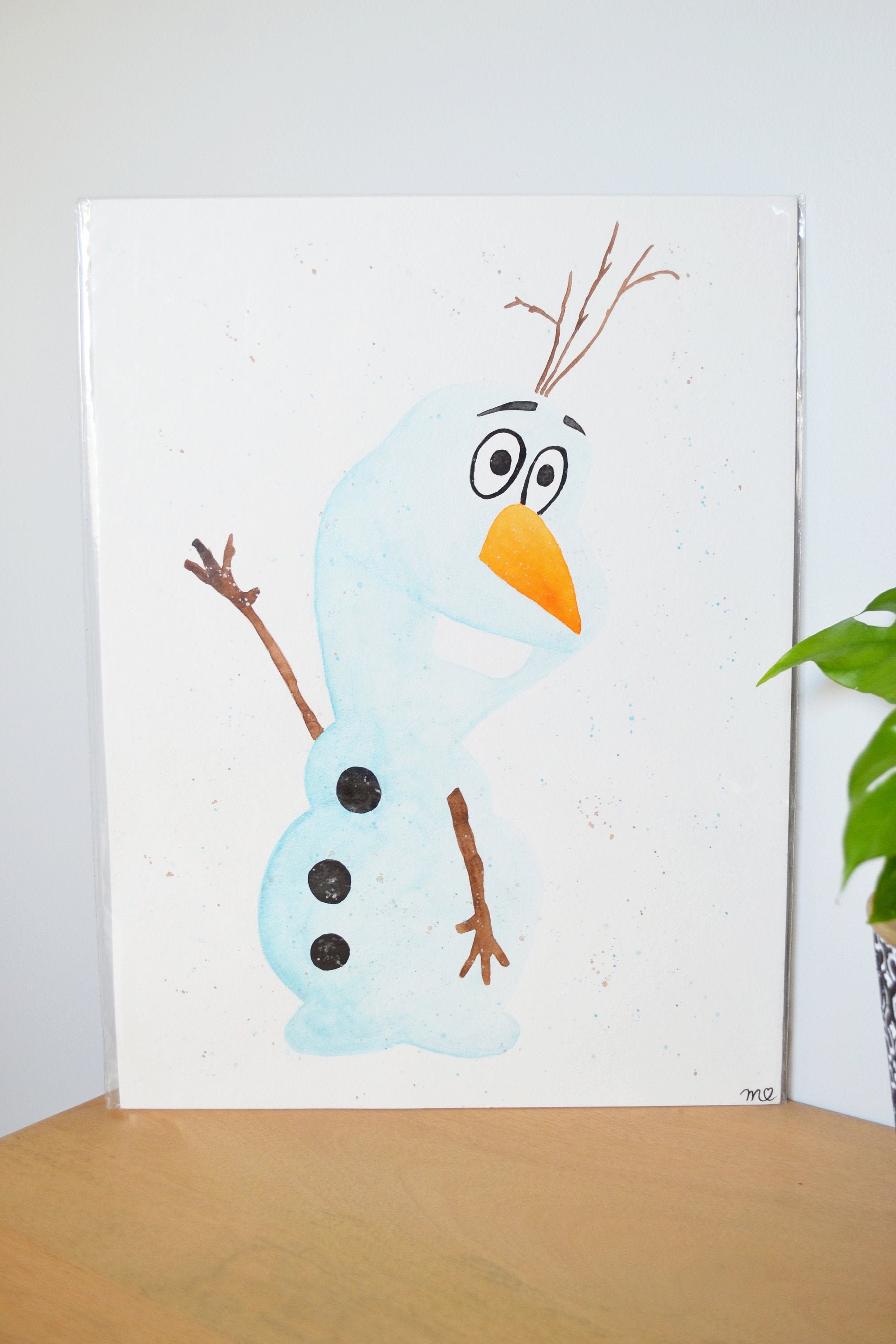 Olaf en Aquarelle, à Encadrer