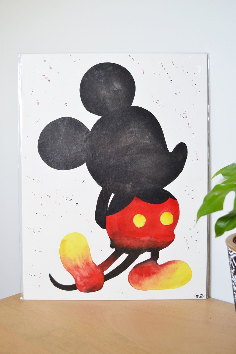 Mickey en Aquarelle, à encadrer immagine 2