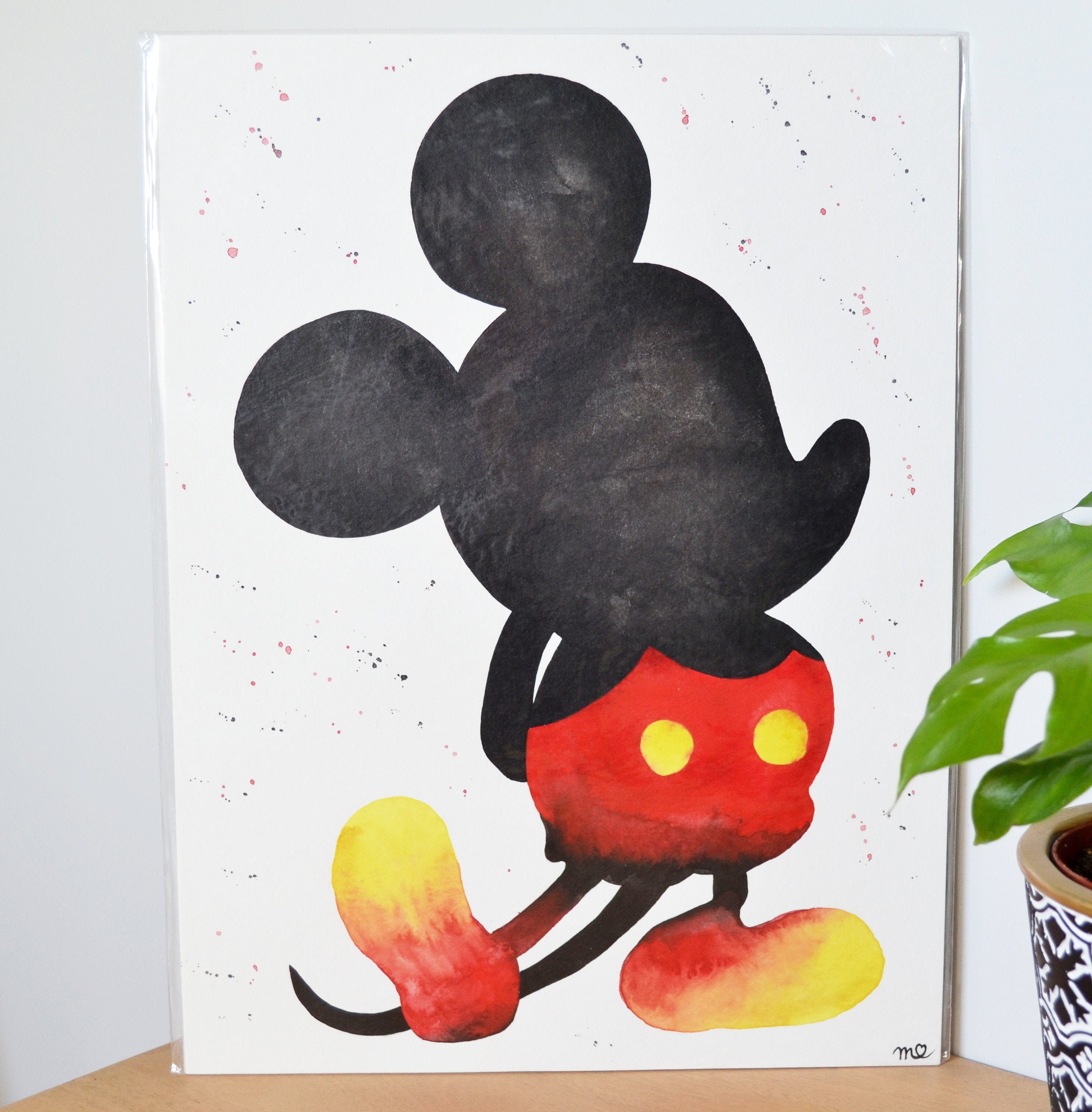 Mickey en Aquarelle, à Encadrer