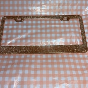 Sparkly  License plate frame