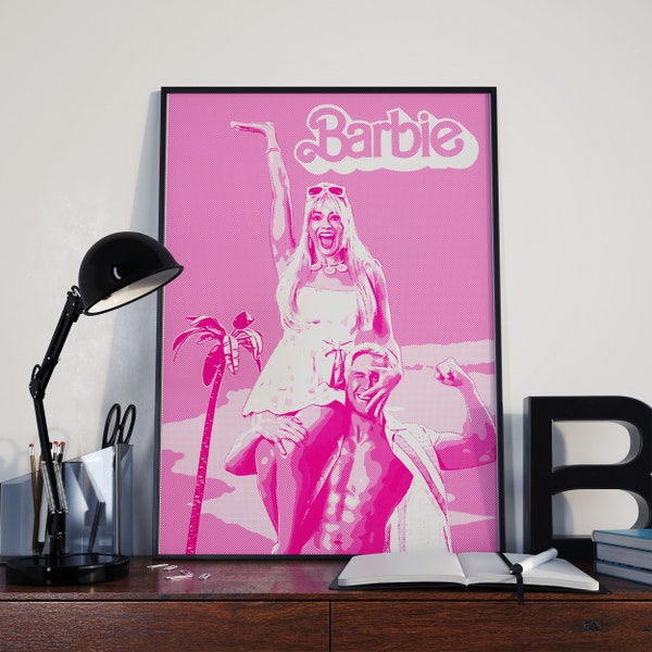 Barbie Movie Poster Collection including Margot Robbie, Ryan Gosling and Greta Gerwig | Celebrate the Film with Stunning Wall Prints!