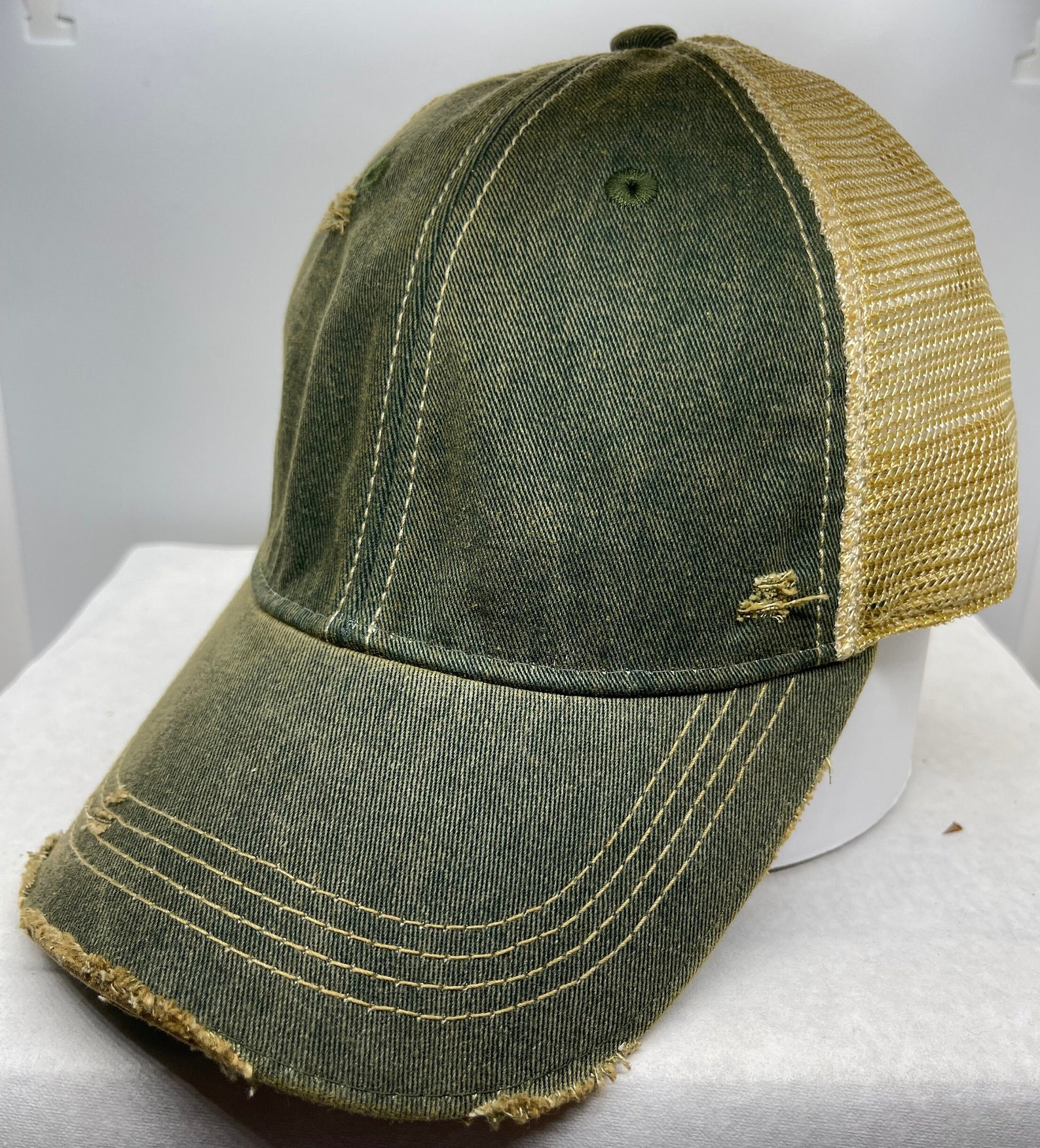 Black Distressed Hat Multiple Colors Available Etsy