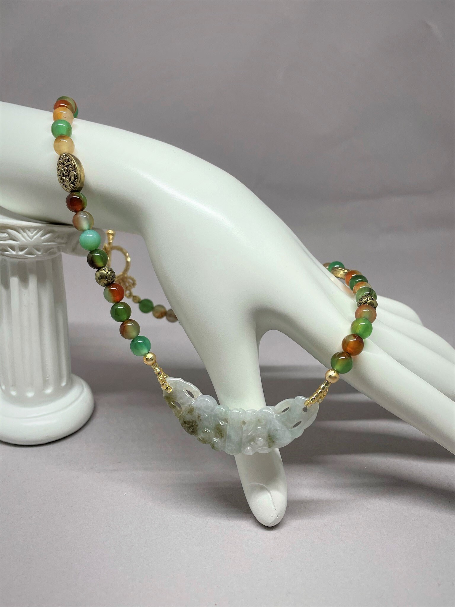 Collar de jade colgante de jade Etsy