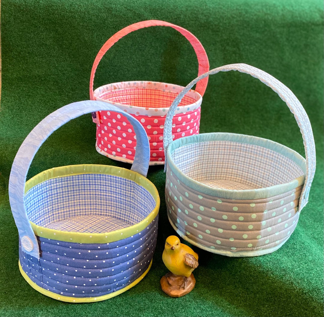 Quilted Easter Baskets Etsy