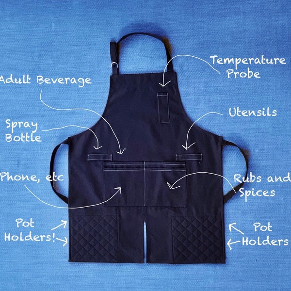 All in One Ultimate Grilling/Smoker Apron