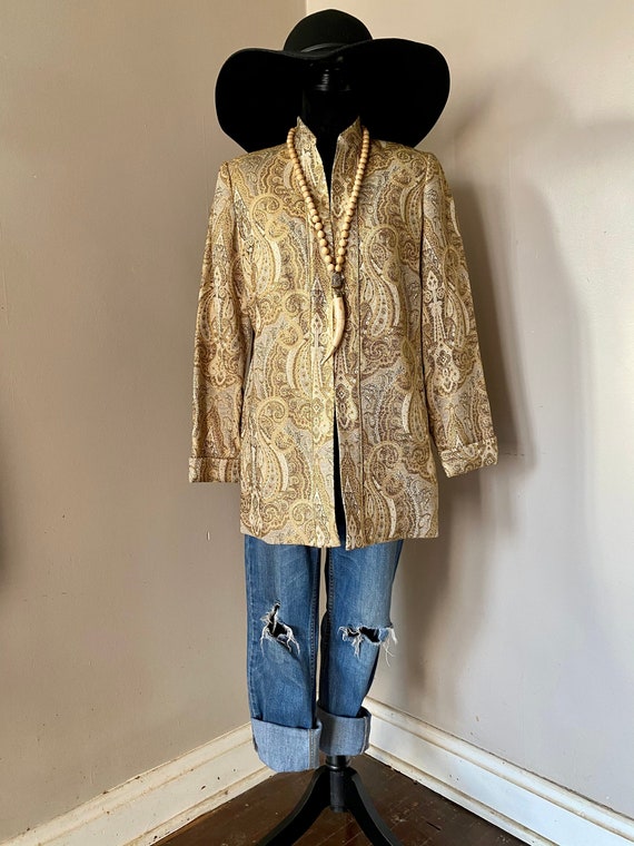 Vintage Laura Ashley oversized paisley blazer