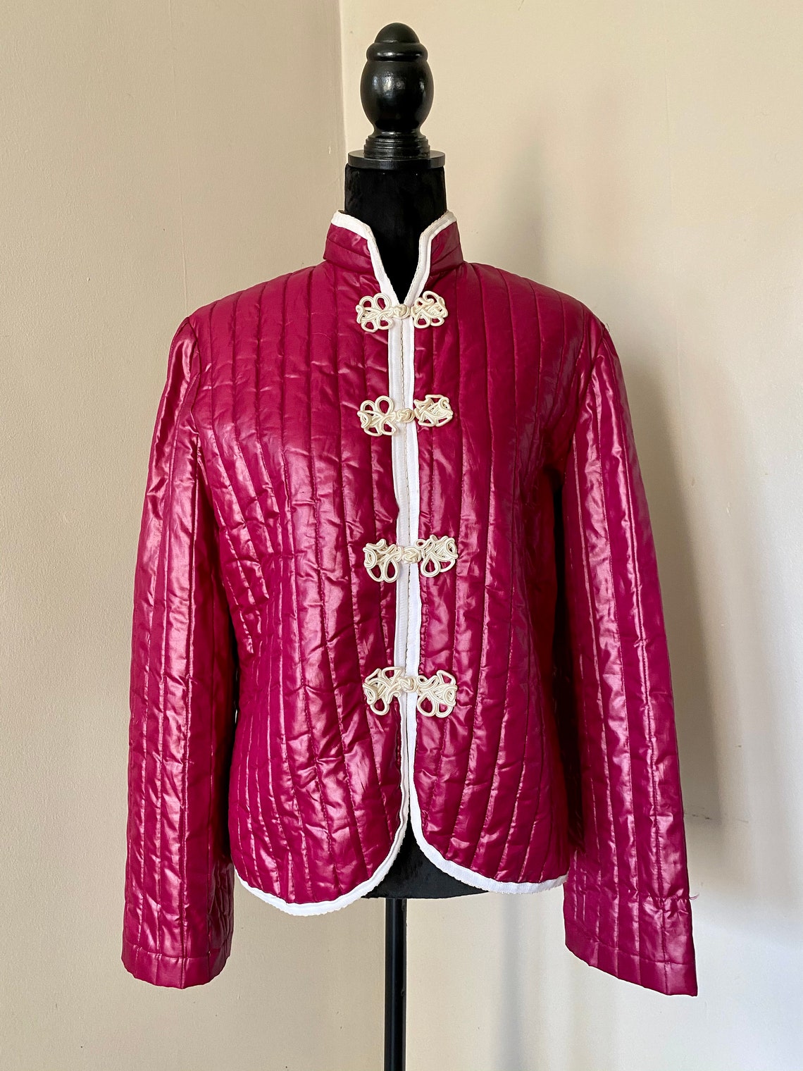 Vintage Pink Magenta Jacket Etsy