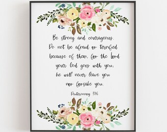Deuteronomy 31 6 | Etsy