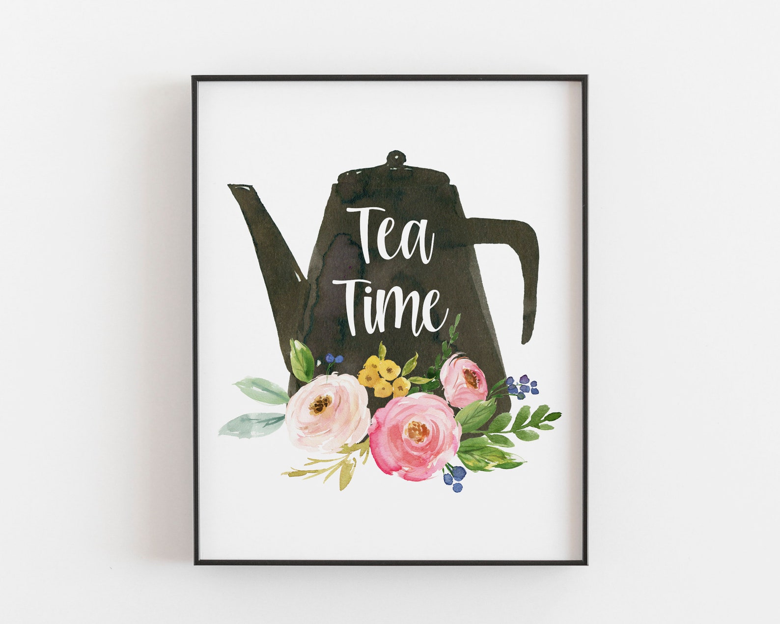 Tea Wall Art Tea Print Kitchen Sign Coffee Bar Sign Etsy