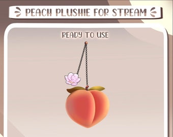 Peach Keychain accessory for Stream / Peach keychain accessory for Stream
