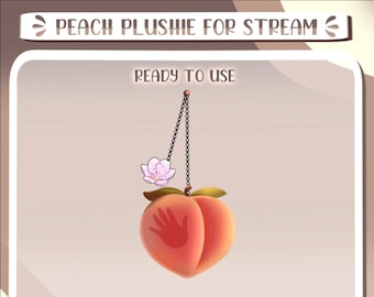 Peach Keychain accessory for Stream / Peach keychain accessory for Stream