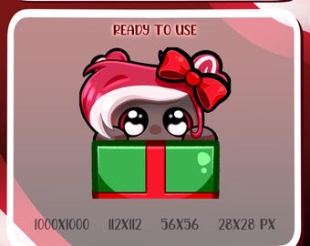 Emote de Natal da Velvette - HAZBIN HOTEL / Emotes da Twitch / Emotes de expulsão / Emotes do Discord