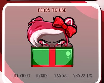 Emote de Natal da Velvette - HAZBIN HOTEL / Emotes da Twitch / Emotes de expulsão / Emotes do Discord