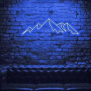 Mountains LED Neon Sign Wall Decor Wall Sign Neon Lights | Etsy