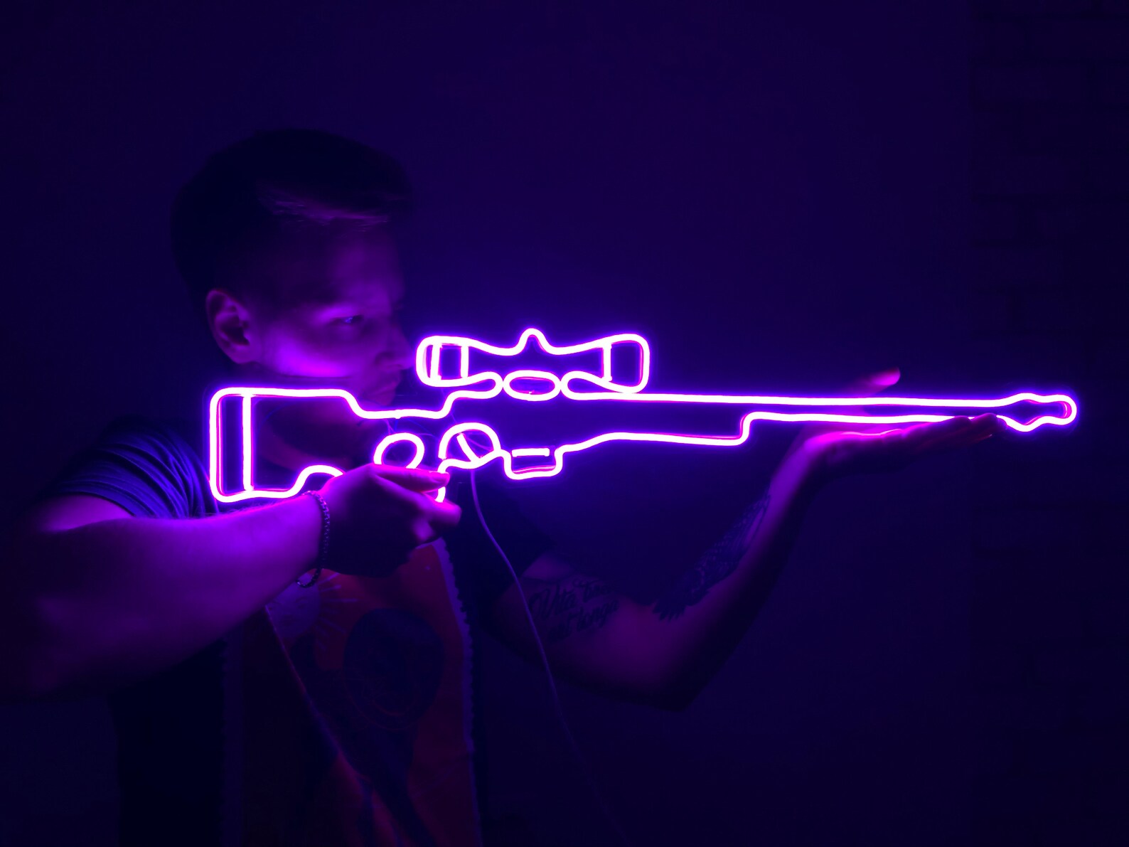 AWP Neon Sign / Gun neon sign/ Neon Sign / LED Neon Sign/ Wall | Etsy