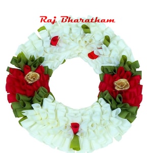 Raj Bharatham  Bharatnatyam Kuchipudi Dance Hair Accessories Bridal Gajra Flowers for Women and Girls