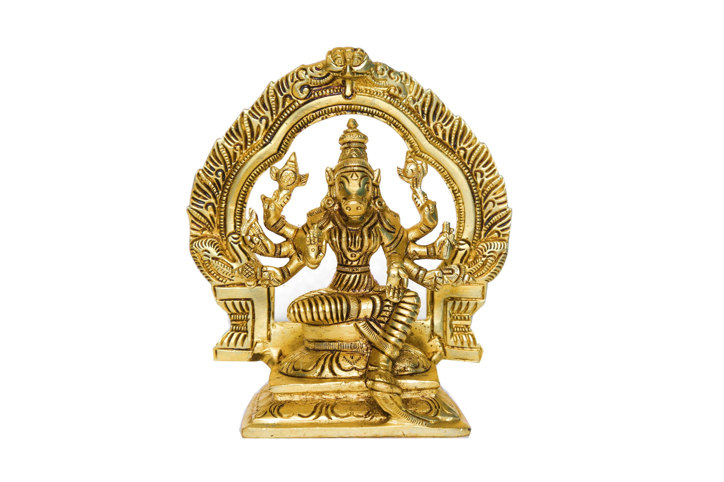 RAJ BHARATHAM Brass Goddess Varahi Devi Idol Varah Maa Statue